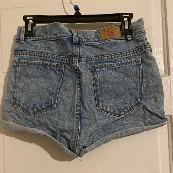 High-rise Denim Shorts, Size S - Picture 2 of 3